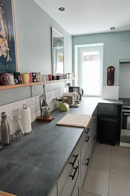 Cuisine ou kitchenette dans l'établissement Grande maison 6 personnes proche Angers