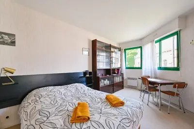 Un ou plusieurs lits dans un hébergement de l'établissement Le Delezir - Wifi - Balcon - Plage