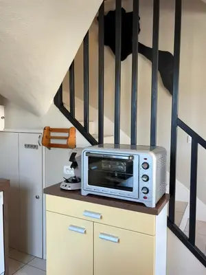Cuisine ou kitchenette dans l'établissement L'Air Marin