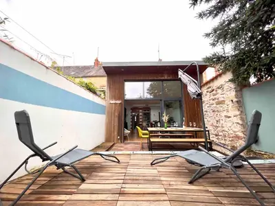 Terrasse ou espace extérieur de l'établissement Maison Charmante - Centre de Ville - Proche gare