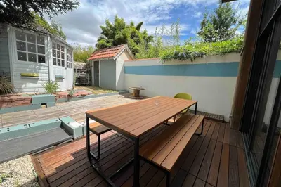 Balcon ou terrasse dans l'établissement Maison Charmante - Centre de Ville - Proche gare