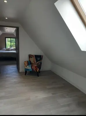Coin salon dans l'établissement Charming house between city and countryside