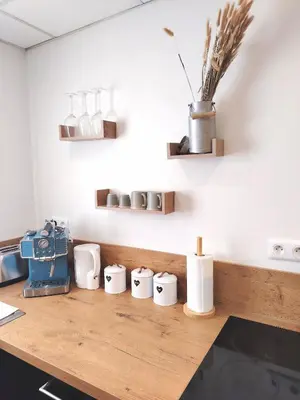 Plateau bouilloire dans l'établissement Le Petit Choletais