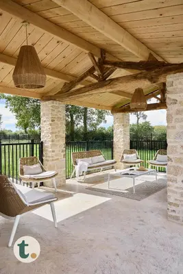 Balcon ou terrasse dans l'établissement Tranquiloue - Les Gites de Gabriel - Puy du Fou