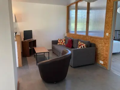Coin salon dans l'établissement Petit Gîte 2 - 4 personnes