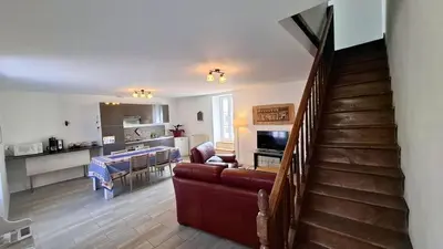 Cuisine ou kitchenette dans l'établissement Gîte les Herbiers