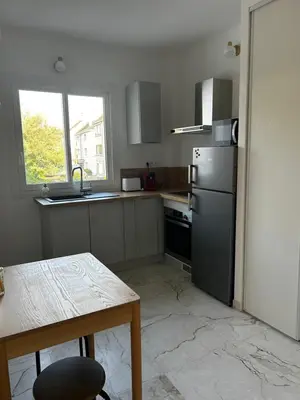 Cuisine ou kitchenette dans l'établissement Le nid marin