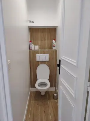 Salle de bains dans l'établissement T4 coeur de ville, à deux pas de la plage - 3 chambres