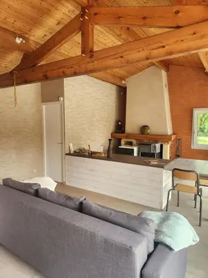 Coin salon dans l'établissement Bienvenue chez nous !