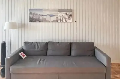 Coin salon dans l'établissement Appartement moderne à Saint-Hilaire-de-Riez de 51 m² avec balcon