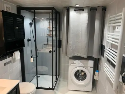 Salle de bains dans l'établissement Studio Ptitfolais