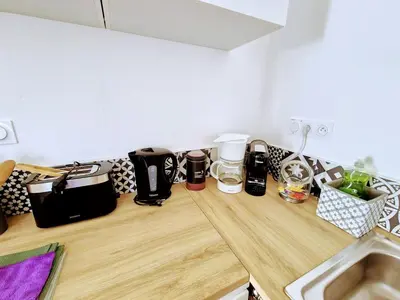Plateau bouilloire dans l'établissement Gîte La Pinochonnerie 2/4pers 6 min Puy du Fou