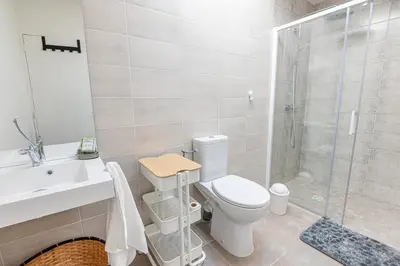 Salle de bains dans l'établissement Retz et Rivage
