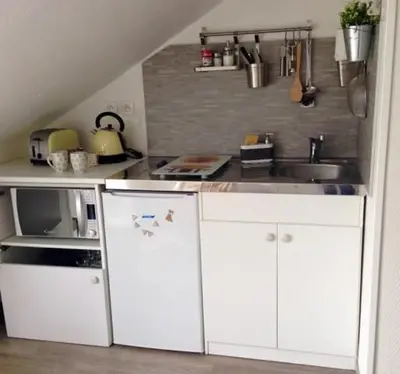 Cuisine ou kitchenette dans l'établissement Studio Hyper centre ville
