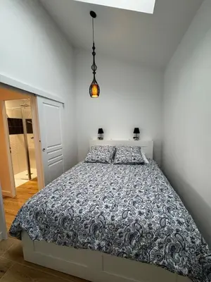 Un ou plusieurs lits dans un hébergement de l'établissement Maison pilotis 6 pers 50m mer