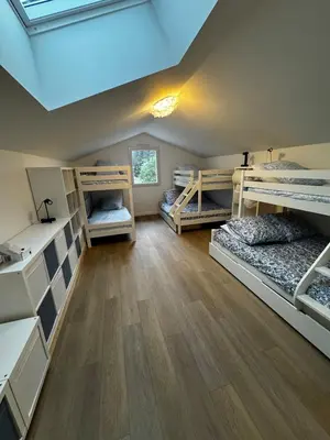 Un ou plusieurs lits dans un hébergement de l'établissement Maison pilotis 12 pers 50m mer