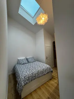 Un ou plusieurs lits dans un hébergement de l'établissement Maison pilotis 12 pers 50m mer