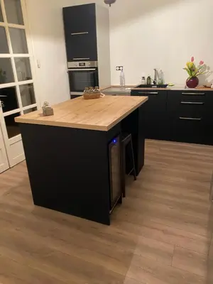 Cuisine ou kitchenette dans l'établissement Maminet