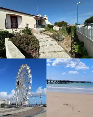 Vue générale sur la mer ou vue sur la mer prise depuis la maison de vacances
