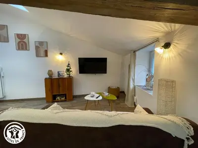 Un ou plusieurs lits dans un hébergement de l'établissement Gîte 2 pers au cœur du bocage vendéen, proche Puy du Fou - FR-1-426-585