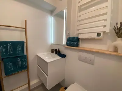 Plan de l'établissement Saint Marc sur Mer, studio neuf vue mer, plage au pied du studio