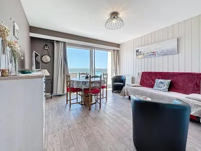 Coin salon dans l'établissement Apartment Le Sextant by Interhome