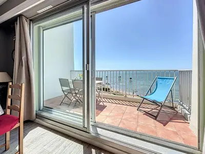 Balcon ou terrasse dans l'établissement Apartment Le Sextant by Interhome
