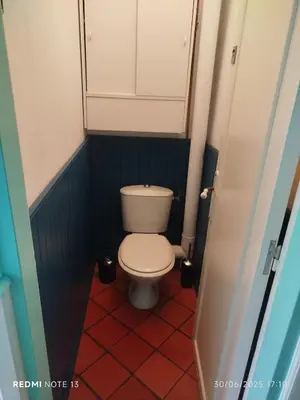 Salle de bains dans l'établissement La loutre - 8 personnes