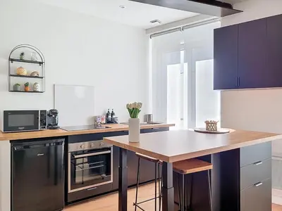 Cuisine ou kitchenette dans l'établissement La Parenthèse Nantaise