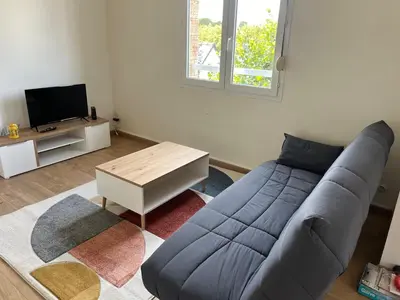 Télévision ou salle de divertissement dans l'établissement T2 St Marc sur mer - proche plage - 4 couchages