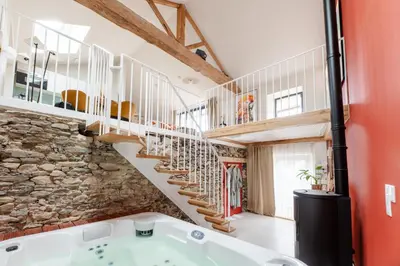 Plan de l'établissement Loft d'architecte jacuzzi, cinema et filet habitation