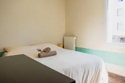 Un ou plusieurs lits dans un hébergement de l'établissement Nuage De Lin - Charme naturel, proche gare