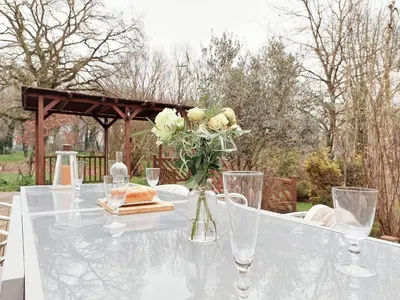 Jardin de l'établissement La Maison Bleue