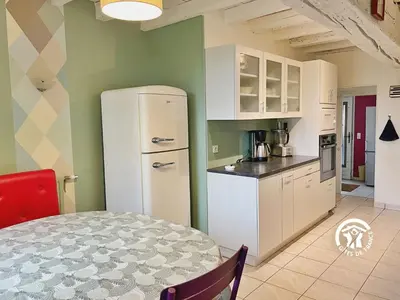 Cuisine ou kitchenette dans l'établissement Gite des Mazures