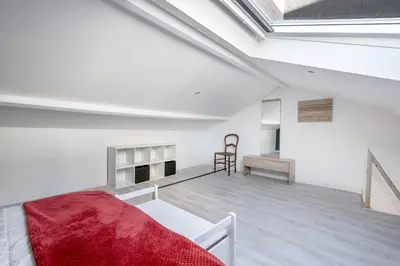 Coin salon dans l'établissement Maison de bourg pour 4 à 500m de la mer