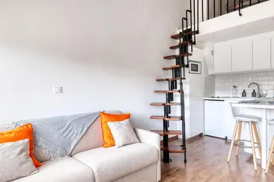 Cuisine ou kitchenette dans l'établissement Nantes Center Flat 4 persons
