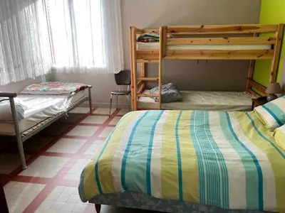 Un ou plusieurs lits dans un hébergement de l'établissement Maison Proche Mer Tout Confort 6 couchages Saint Brevin l'Océan