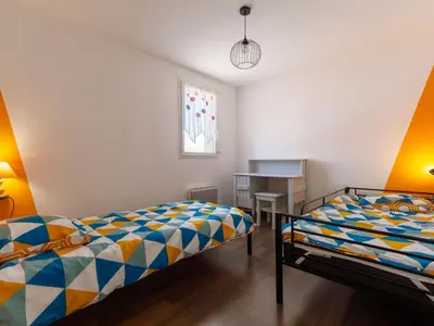 Un ou plusieurs lits dans un hébergement de l'établissement Holiday Home La Haute Musse by Interhome