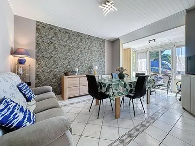 Coin salon dans l'établissement Holiday Home Ker Eric by Interhome