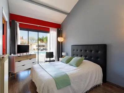 Un ou plusieurs lits dans un hébergement de l'établissement Villa Le Grand Large by Interhome