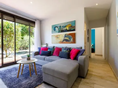 Coin salon dans l'établissement Villa Le Grand Large by Interhome