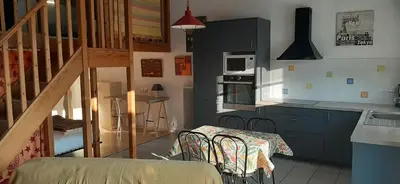 Un ou plusieurs lits dans un hébergement de l'établissement Location tout confort 4 à 6 pers Idéal pour une famille