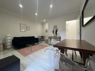 Coin salon dans l'établissement Appartement 2 personnes - Angers