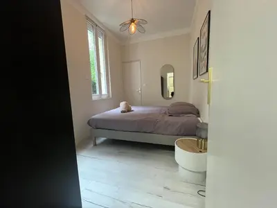 Un ou plusieurs lits dans un hébergement de l'établissement Appartement 2 personnes - Angers