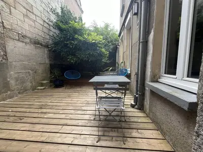 Balcon ou terrasse dans l'établissement Appartement 2 personnes - Angers