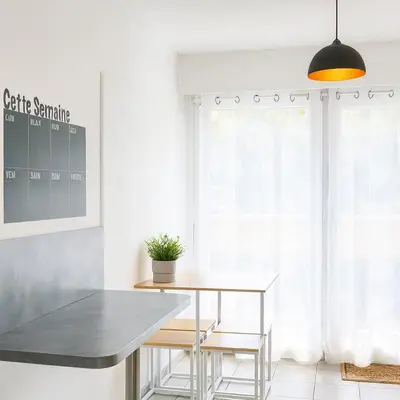 Plan de l'établissement Élégant rez-de-jardin 4 chambres à Angers