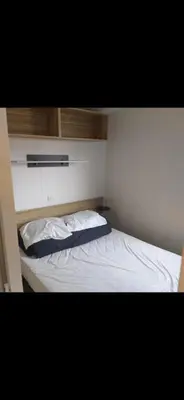 Un ou plusieurs lits dans un hébergement de l'établissement Mobil-home 3 chambres 6 personnes