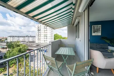 Balcon ou terrasse dans l'établissement La Belle Étape - Grand T5 à Cholet
