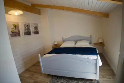 Un ou plusieurs lits dans un hébergement de l'établissement La Galidolle, au calme à 5 minutes de la plage