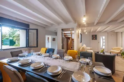 Coin salon dans l'établissement Closerie de la Picardie - Proche D'Angers
